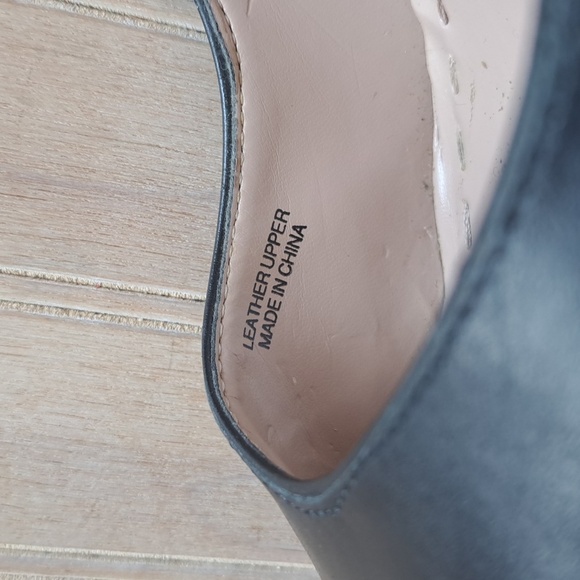 Tahari “Flynn” Black Leather High Heel Pumps Stiletto CLASSY Minimalistic - Picture 8 of 12